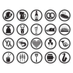 set of oktoberfest icons
