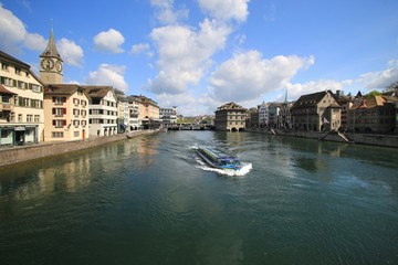 The Limmat is a river  commences at the outfall of Lake Zurich Switzerland.