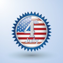 fourth july badge