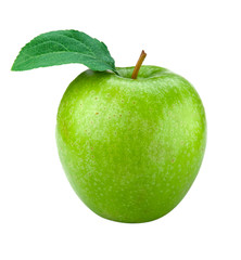 green apple isolated on white
