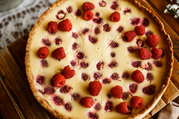 Raspberry Cream Pie
