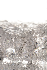 Ice cubes macro shot