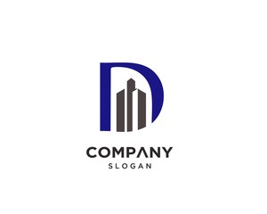 Creative Letter D Logo Design Vector Template