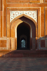 Taj mahal mausoleum in the city of agra in the uttar pradesh province in India