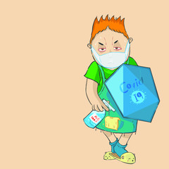 Epidemic disease concept. Coronavirus and people are ready to fight with coronavirus. Clean you Home and wash your hands.