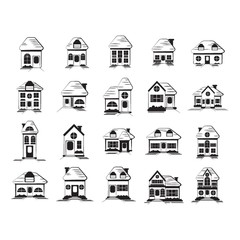 Collection of house icons