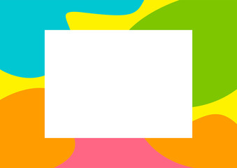 square white on pastel soft multicolour for banner background, blob free shape multicolored for brochure, colorful blob shape for banner, multicolored blob shape for poster, blob free shape colorful