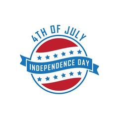 USA independence day banner illustration.