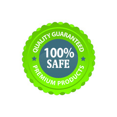 Green rubber stamp with text 100 percent Organic natural product with stars isolated on white background - Vector illustration.