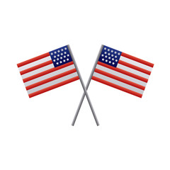 usa flags degraded style icon