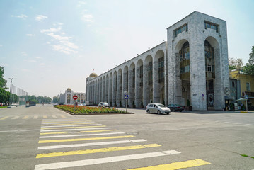 The business area at Ala-too square is located in  Bishkek downtown, Kyrgyzstan - 351463531