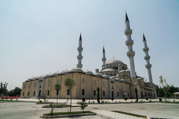Bishkek, Kyrgyzstan - July 27, 2019: Bishkek central mosque 