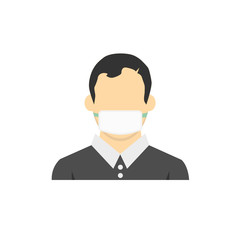 Face mask. Surgical mask. Procedure mask. For doctors, nurses and people.