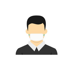 Face mask. Surgical mask. Procedure mask. For doctors, nurses and people.