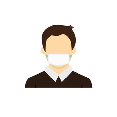 Face mask. Surgical mask. Procedure mask. For doctors, nurses and people.