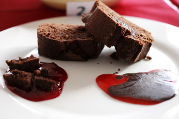 chocolate cake on a plate