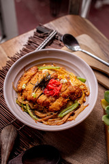 Egg Tonkatsu Sauce with Rice