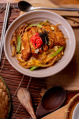 Egg Tonkatsu Sauce with Rice