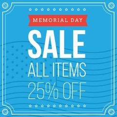 Memorial day promotion.