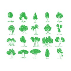Collection of tree icons