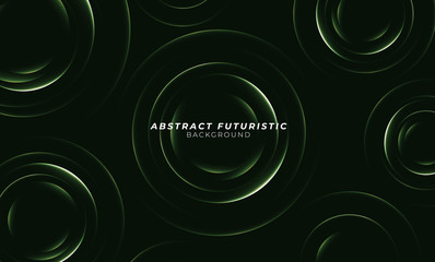 Abstract glowing Circle lines background. Abstract futuristic art wallpaper. Vector illustration.