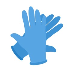Pair of Blue Medical Gloves 