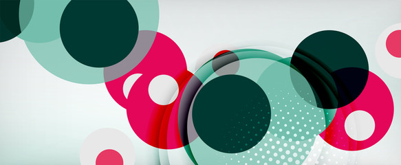 Trendy simple circle abstract background, dynamic motion concept. Vector Illustration For Wallpaper, Banner, Background, Card, Book Illustration, landing page