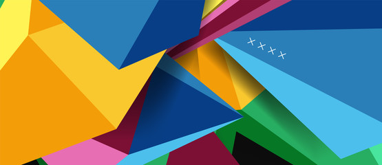 Trendy simple triangle abstract background, dynamic motion concept. Vector Illustration For Wallpaper, Banner, Background, Card, Book Illustration, landing page