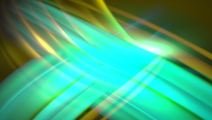 Obraz premium Fluid wave lines background. Trendy abstract layout template for business or technology presentation, internet poster or web brochure cover, wallpaper