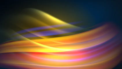 Obraz premium Creative fluid wave lines abstract background. Trendy abstract layout template for business or technology presentation, internet poster or web brochure cover, wallpaper