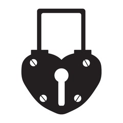 Obraz premium Heart shaped lock