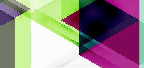Geometric abstract background, mosaic triangle and hexagon shapes. Trendy abstract layout template for business or technology presentation, internet poster or web brochure cover, wallpaper