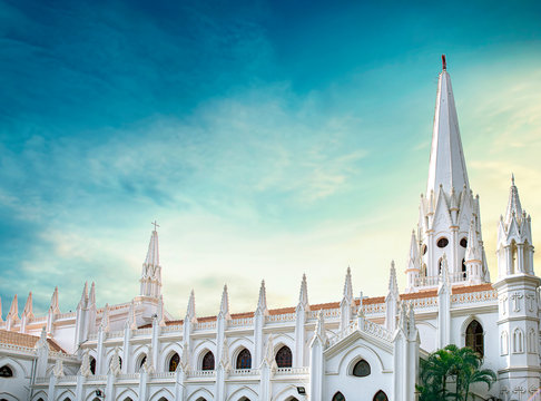 San Thome Basilica is a Roman Catholic minor basilica in Chennai, India. It was built by Portuguese explorers in 16th century, over the tomb of St. Thomas, an apostle of Jesus madras