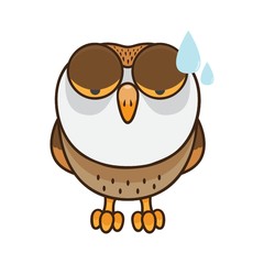 Owl feeling nervous