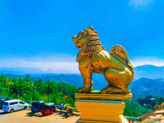 The lion statue