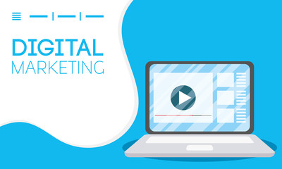 digital marketing tech with laptop