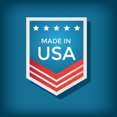 A made in USA label illustration.