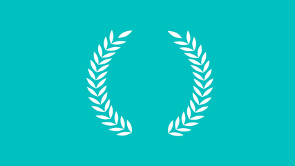 New white wheat icon on cyan background,Best wheat icon