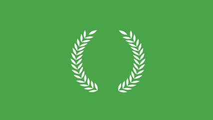 Top white wheat icon on green background,New wheat icon