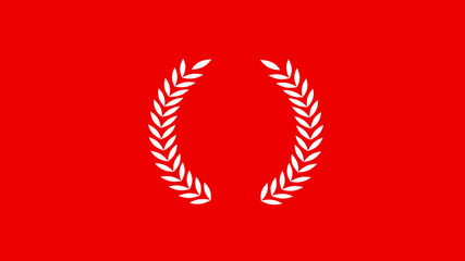 Fototapeta premium Red background on white wheat icon,New wheat icon