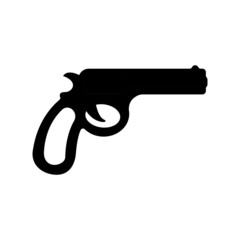 vector illustration of a gun