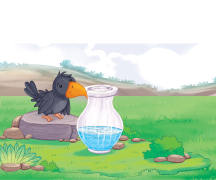 thirsty crow