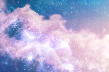 Galaxy in space textured background - obrazy, fototapety, plakaty