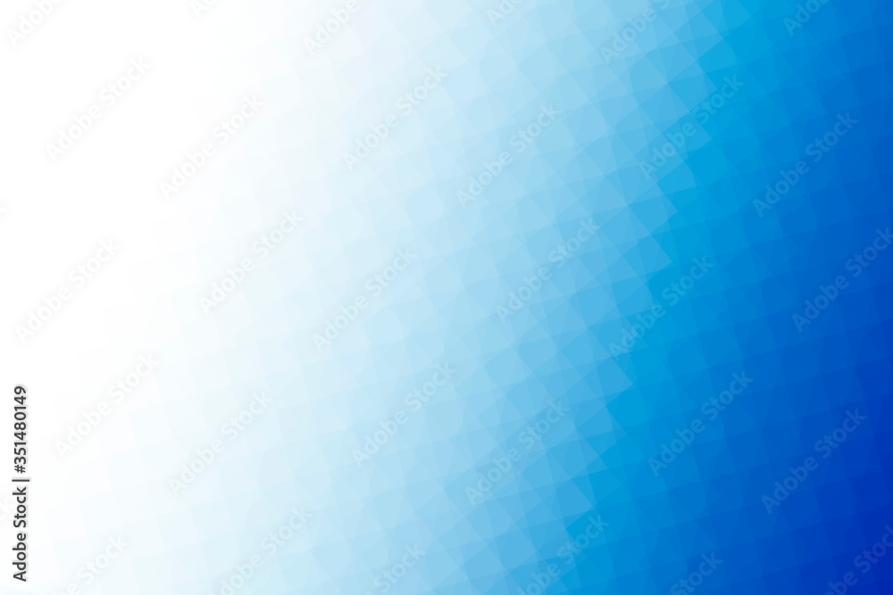 Wall mural ombre blue mosaic patterned background illustration