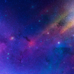 Galaxy in space textured background