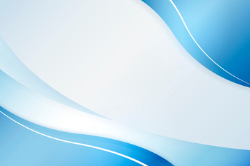 Ombre blue curve on a light blue background illustration - obrazy, fototapety, plakaty