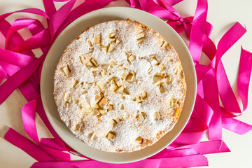 Homemade apple pie.  Home Cooking