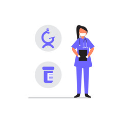 Doctors and nurses working in the hospitals. Perfect for banners, leaflets, landing pages, social media content.