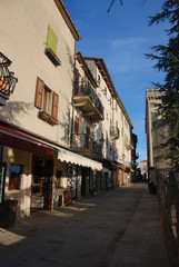 Fototapeta na wymiar The City of San Marino in Monte Titano