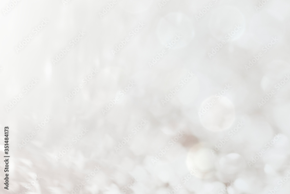 Wall mural white bokeh patterned background